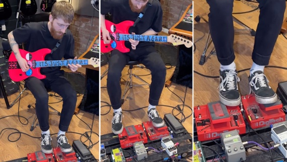 Double Whammy: check out metal guitarist Sean Long's viral (and truly bonkers) dual-pedal technique