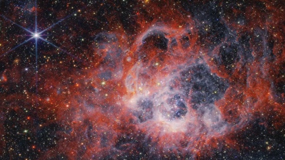 JWST spies star-forming region in the Triangulum Galaxy