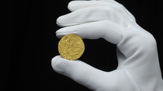 Rare 14th-century gold 'leopard' coin could sell for 140,000 British pounds