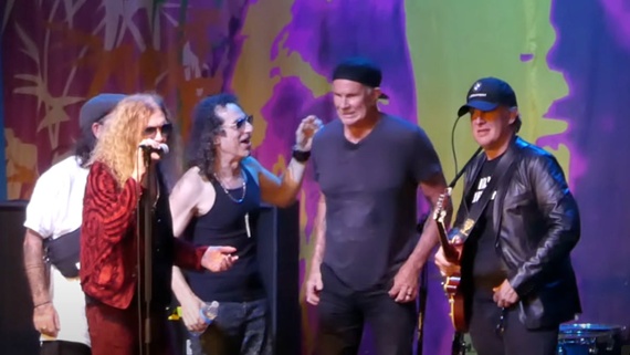 Watch Joe Bonamassa bring out his legendary Bolin ‘Burst to tear through Deep Purple classics with Glenn Hughes and Red Hot Chili Peppers’ Chad Smith