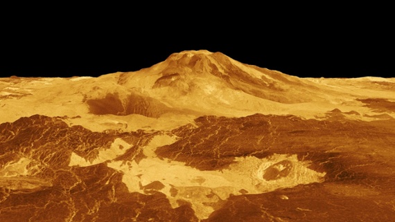 Active volcano spotted on Venus. The planet's not dead yet.