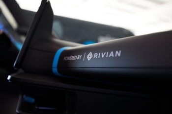 CHICAGO, IL - JULY 21:  An interior view of an electric delivery van during a launch event between Amazon and Rivian at an Amazon facility on July 21, 2022 in Chicago, Illinois. This unveiling is major milestone towards Amazon's goal of having 100,000 Rivian EDVs on the road by 2030, and Amazon has made a Climate Pledge commitment to reach net-zero carbon by 2040 and has also pledged to guarantee 50% of all shipments reach net zero carbon by 2030. (Photo by Mustafa Hussain/Getty Images)
