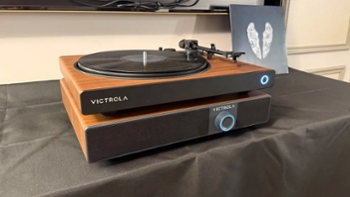I Heard, And Felt, Victrola's New 'Soundbase For Turntables' Speaker -- And This Risky Idea Just Might Work