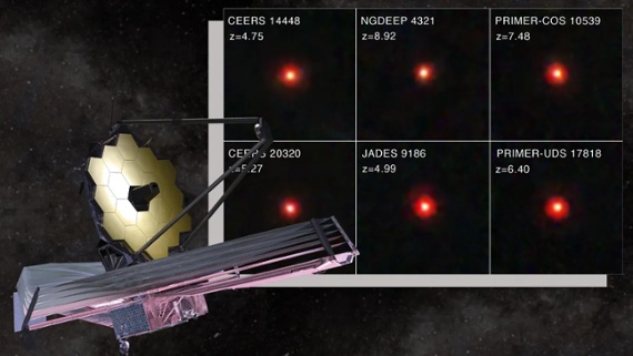 JWST sees little red dots feeding black holes