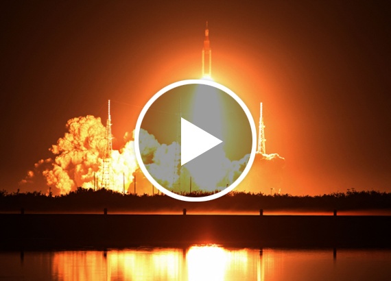 Video: Artemis 1 rocket blew doors off launch elevators