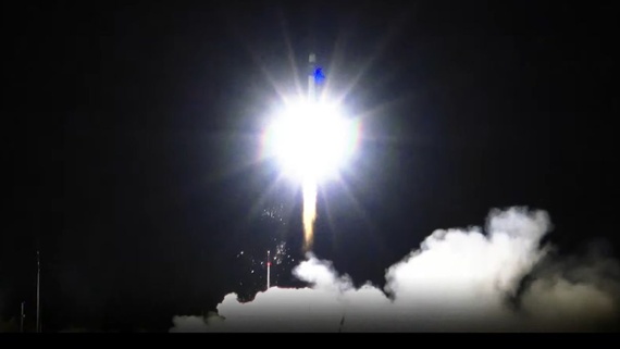 Rocket Lab launches satellite in dramatic night launch