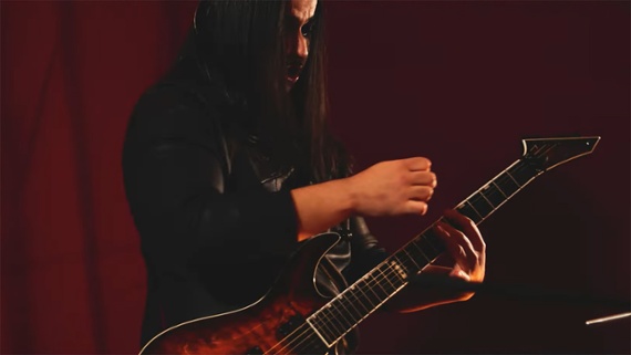 Watch 22-year-old metal phenom Luís Kalil showcase his reverse tapping technique in his electrifying new Reverse Strike video