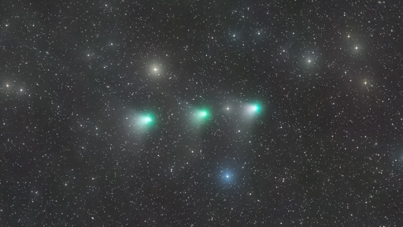 See '3 days in the life' of gorgeous green comet