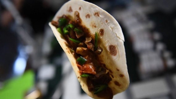 Space station astronauts eat tacos with space-grown chile peppers