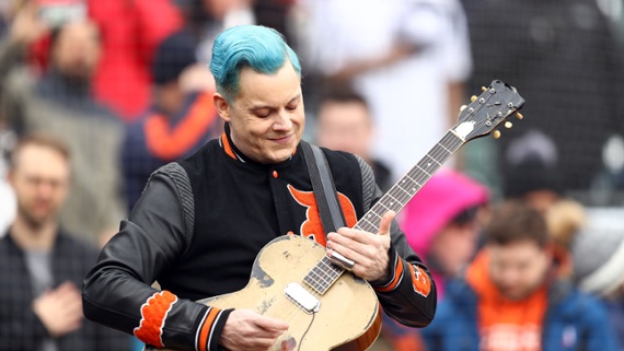 Watch Jack White serenade a Detroit Tigers crowd with a slide-heavy rendition of the US national anthem