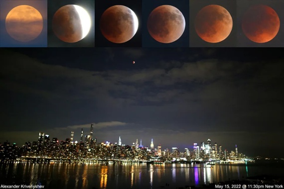 Blood moon, big city: Skywatcher sees total lunar eclipse over NYC