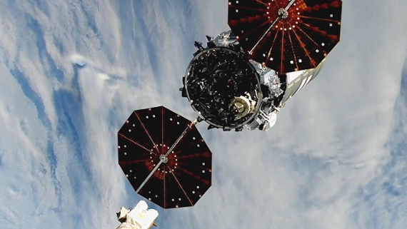 Cygnus spacecraft departs the ISS for a fiery re-entry