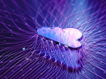 Cloud computing. Big data network concepts. 3D render
