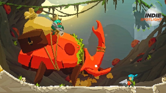 This pixel pirate platformer has some of the coolest movement I've seen this year - with a dash of Dig Dug