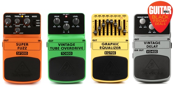 You can get select Behringer pedals for $14 each – yes, $14 – in this unbelievable Black Friday deal over at Sweetwater