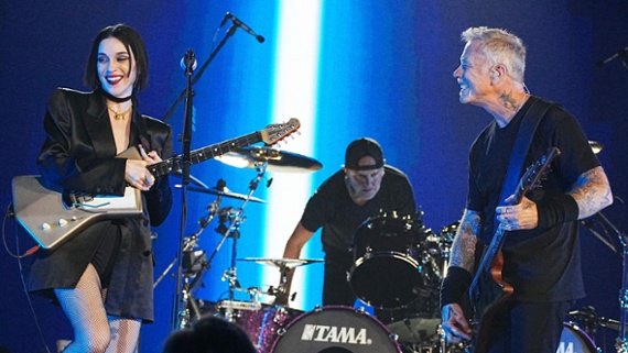 Watch St. Vincent perform Nothing Else Matters onstage with Metallica