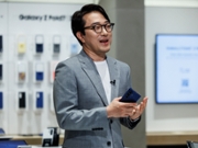 Choi Won-Joon, president and chief operating officer of mobile division at Samsung Electronics Co., speaks during a Bloomberg Television interview at the company's headquarters in Suwon, South Korea, on Wednesday, July 16, 2025. Samsung is in talks with the likes of OpenAI Inc. and Perplexity AI Inc. to integrate more AI services in upcoming Galaxy devices, seeking a wider range of offerings beyond Google's Gemini. Photographer: SeongJoon Cho/Bloomberg via Getty Images