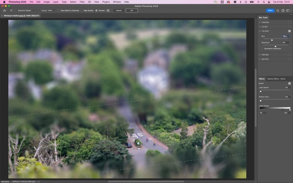 Get the toy-town look and replicate the look of tilt-shift lenses in Photoshop