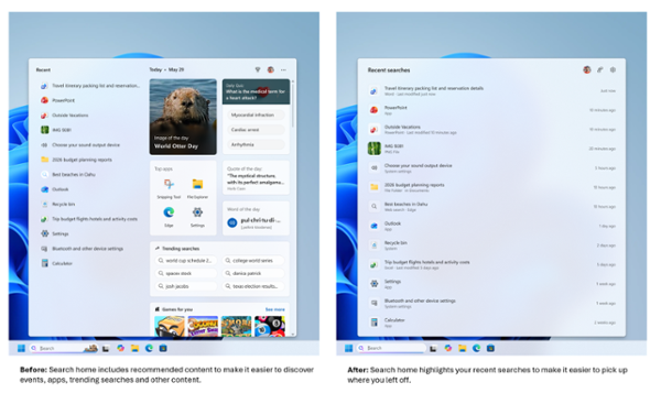 Microsoft cleans up Windows 11 search in latest beta