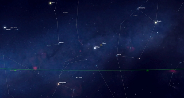 Monday, May 18: The moon meets Venus&nbsp;