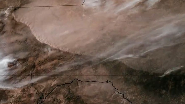 Space photo of the day: Satellite sees wall of dust hit Texas