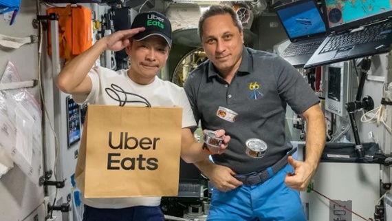 Japanese billionaire Yusaku Maezawa delivers first Uber Eats in space