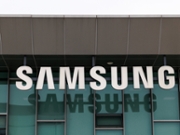 A logo outside the Samsung Electronics Co. headquarters in Suwon, South Korea, on Thursday, July 16, 2026. The rally was organized by a union representing the non-chip workers making mobile phones, TVs and home appliances. Photographer: SeongJoon Cho/Bloomberg via Getty Images