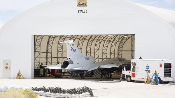 X-59 'quiet' supersonic jet test fires engine for 1st time