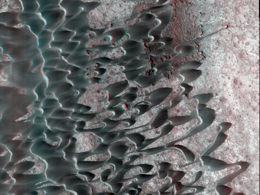 Striking dunes on Mars reveals a complex formation history