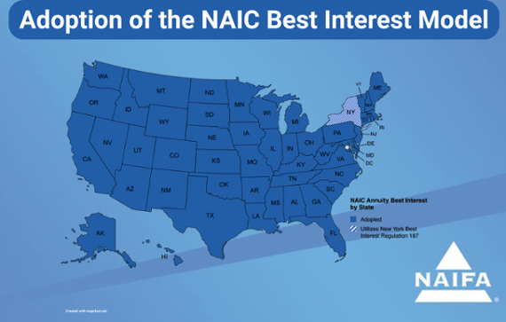 NAIFA backs updated NAIC annuity best interest draft