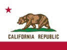 State of California simple flag. US state flagn for sport, holiday or election
