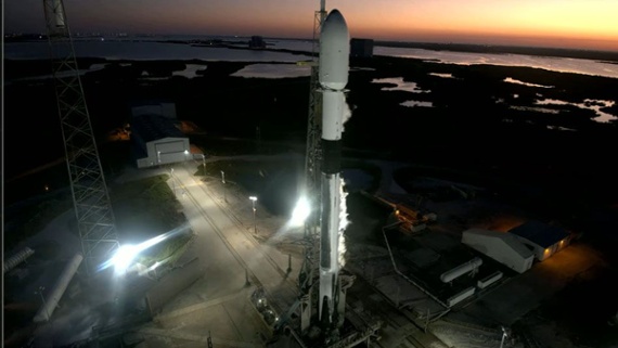 Watch SpaceX launch satellite, land rocket at sea Friday night