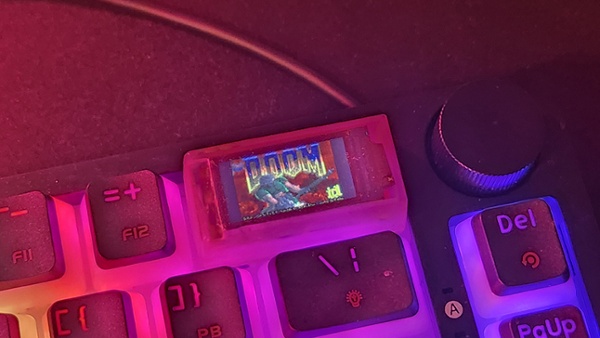 Someone got Doom running on a keyboard keycap