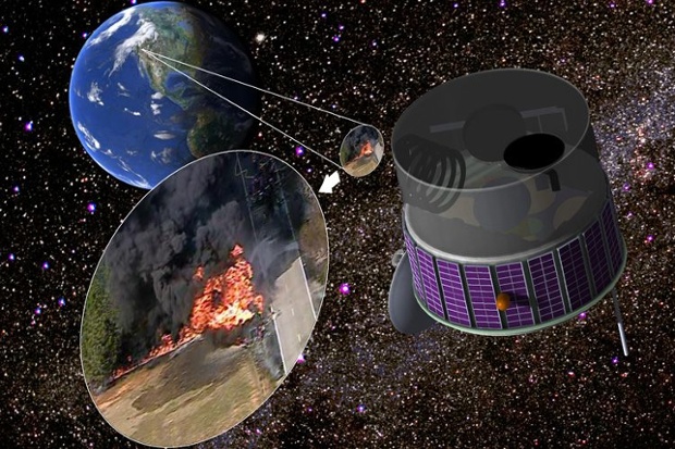 Airborne fire sensor project plans a trial for possible space mission