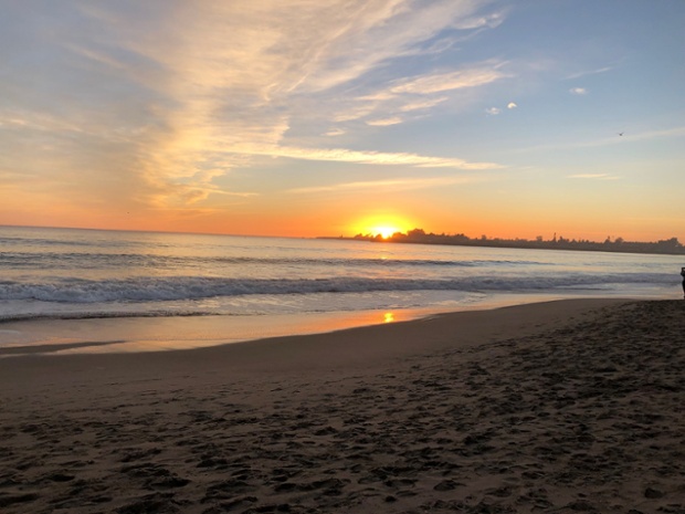 Sunset ... Sunbright Beach, Santa Cruz, California