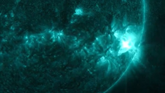 'Hole' in the sun unleashes powerful X1.2 solar flare