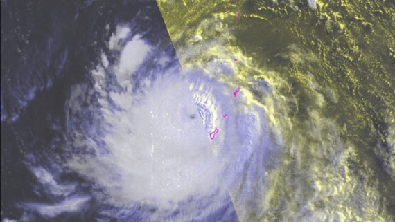 Super Typhoon Mawar swirls menacingly in satellite views