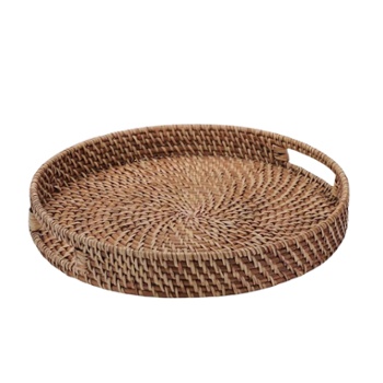 Round Wicker Tray, Walmart