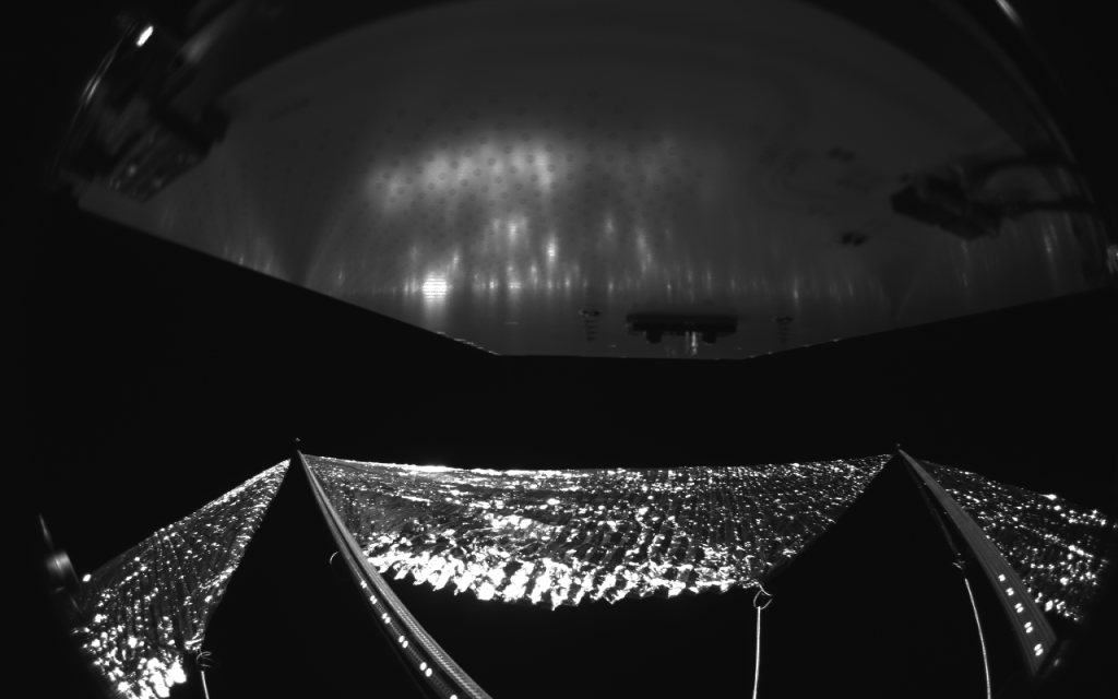 Tumbling NASA probe snaps 1st selfie of giant solar sail