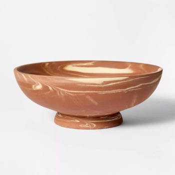 Marbled Ceramic Decorative Bowl Rust - Threshold™ designed with Studio McGee, view at Target