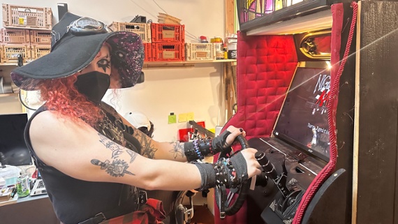 Mass layoffs, studio closures, and the live-service graveyard are no match for the legally distinct Nightmare Kart arcade cabinet