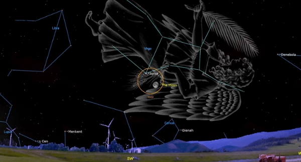 Friday, March 6: Moon approaches Spica (predawn) 