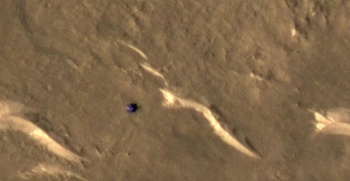 Tracks of China's Zhurong Mars rover spotted by NASA orbiter