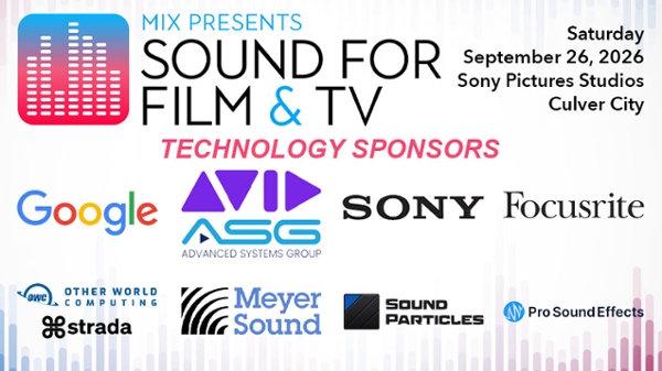 Tech Partners Named for Mix Sound for Film & TV Event