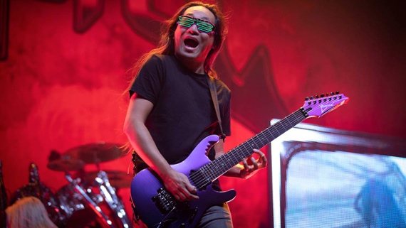 DragonForce’s Herman Li is one of power metal’s most outrageous shredders – put your playing through the fire and flames with this lesson in his videogame-inspired soloing style