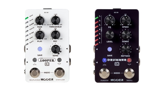 “Supercharge your one-man band” with Mooer's new Looper X2 and Drummer X2 pedals