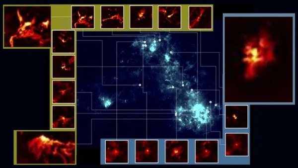 Some baby stars were born in 'fluffy' cosmic blankets