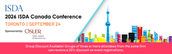Join us in Toronto at the 2026 ISDA Canada Conference - September 24