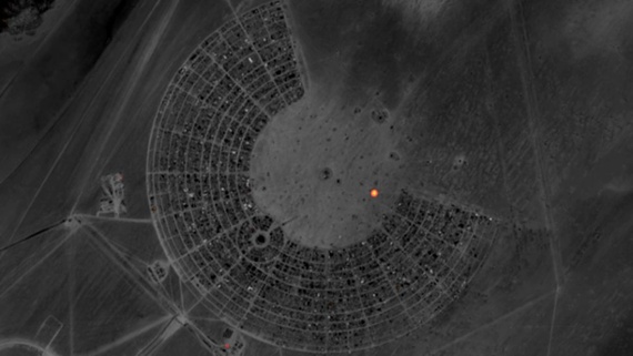 Satellites capture Burning Man festival's fire from space