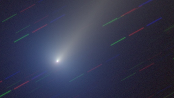 Comet Leonard, the brightest of the year, is fading and acting strange